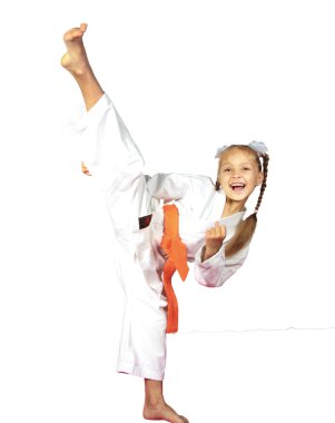 neşeli kız karate