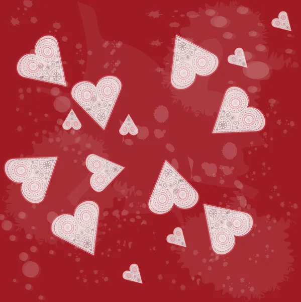 Hearts background. — Stock Vector