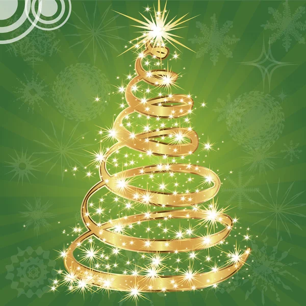 Yıldızlı Noel ağacı.