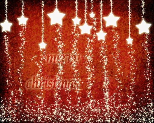 Merry Christmas and stars. — Stock Photo, Image