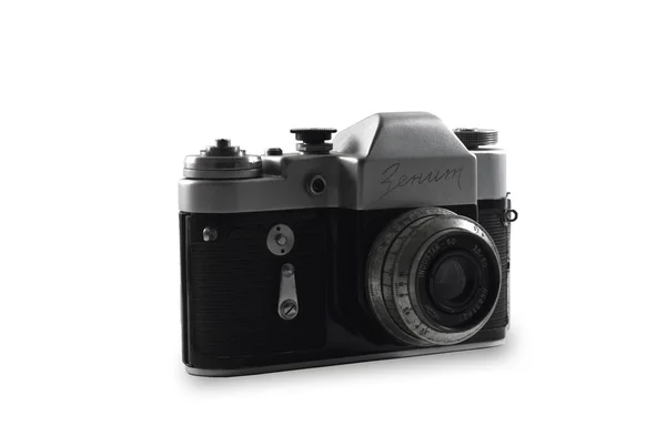 Zenit ile objektif Industar.