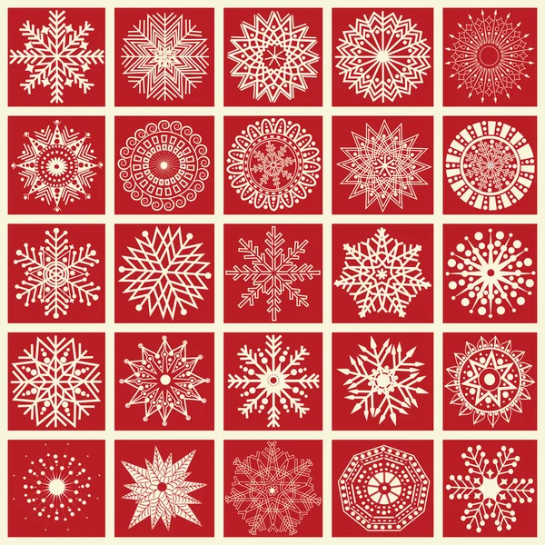 Set of snowflakes — Stock Vector