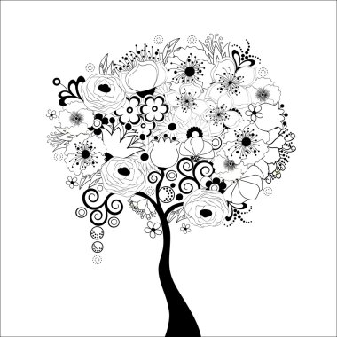 Çiçek açan ağaç