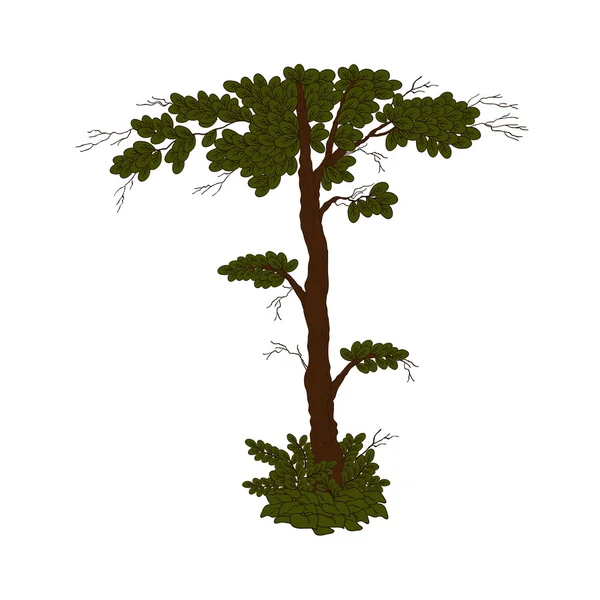 Árbol vectorial estilizado — Archivo Imágenes Vectoriales