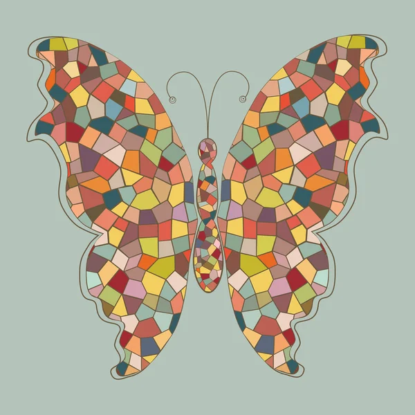 抽象多彩蝴蝶 — 图库矢量图片
