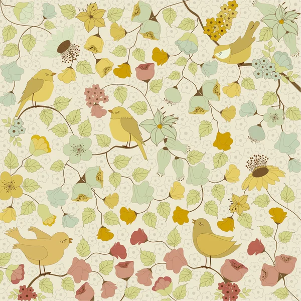 Patrón floral de fondo — Archivo Imágenes Vectoriales