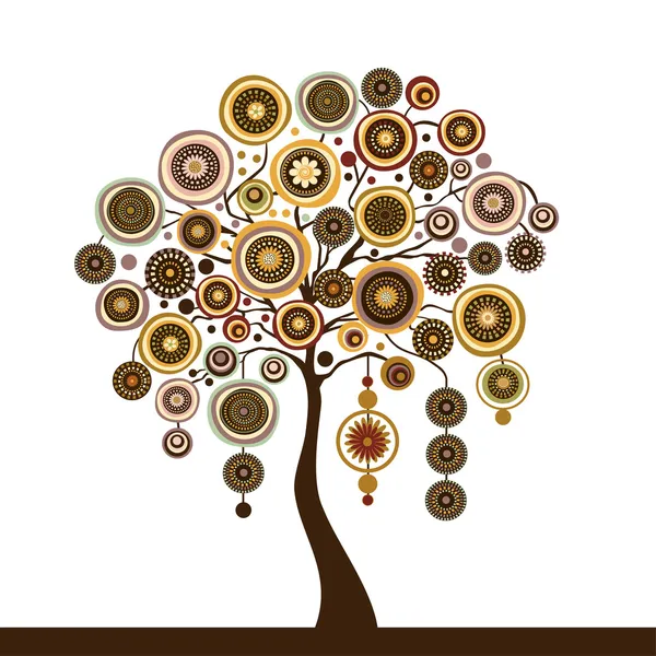 stilize vektör ağaç