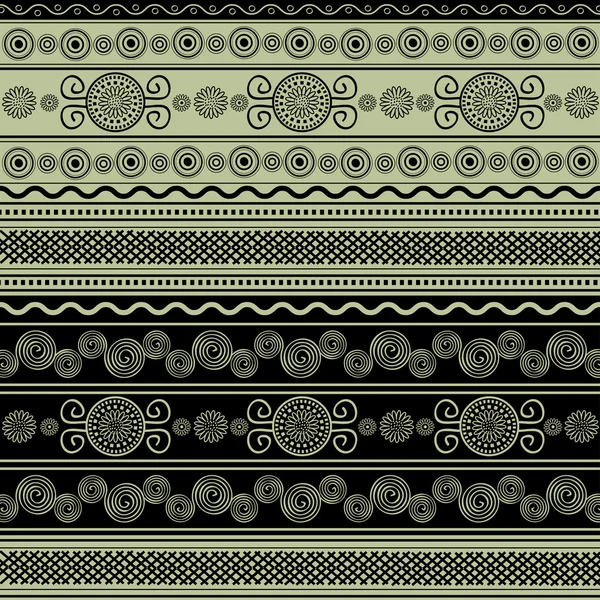 Patrón ornamental étnico — Vector de stock