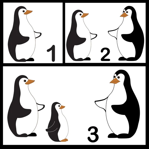 Пінгвіни набір — стоковий вектор