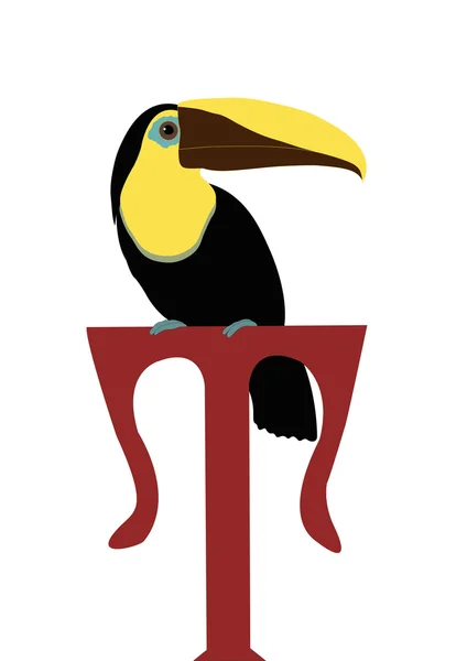 T για toucan — Διανυσματικό Αρχείο