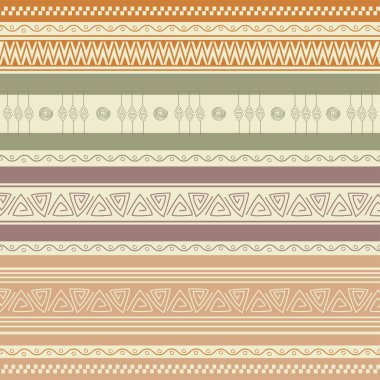 etnik dekoratif desen