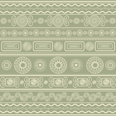 etnik dekoratif desen