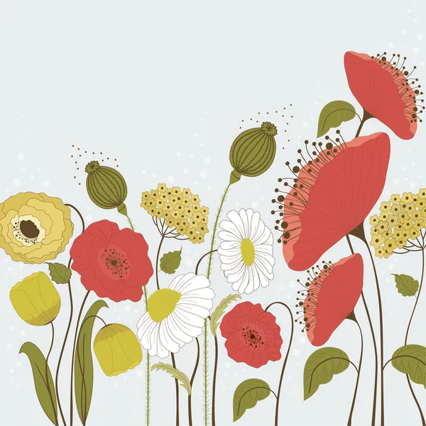 ดอกไม้ฤดูใบไม้ผลิ — ภาพเวกเตอร์สต็อก