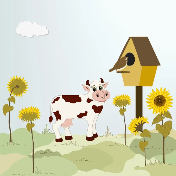 Rural landscape — Stock Vector