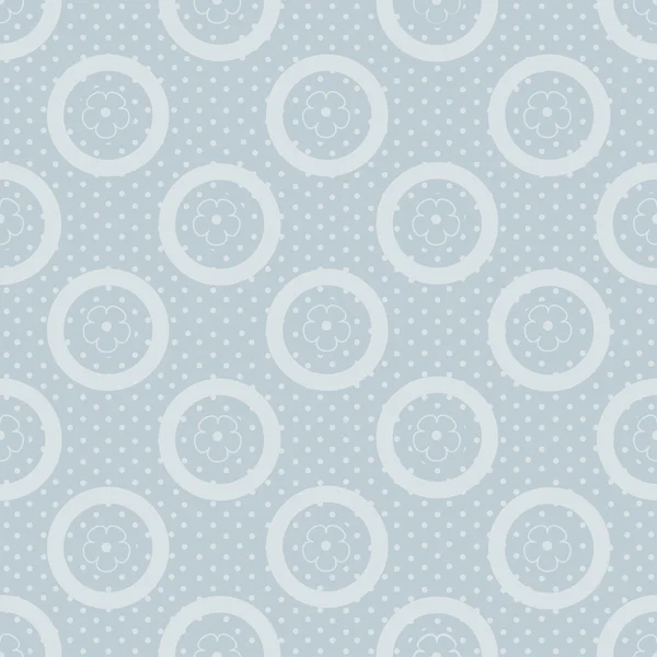 Abstract seamless polka dot blue pattern — Stock Vector