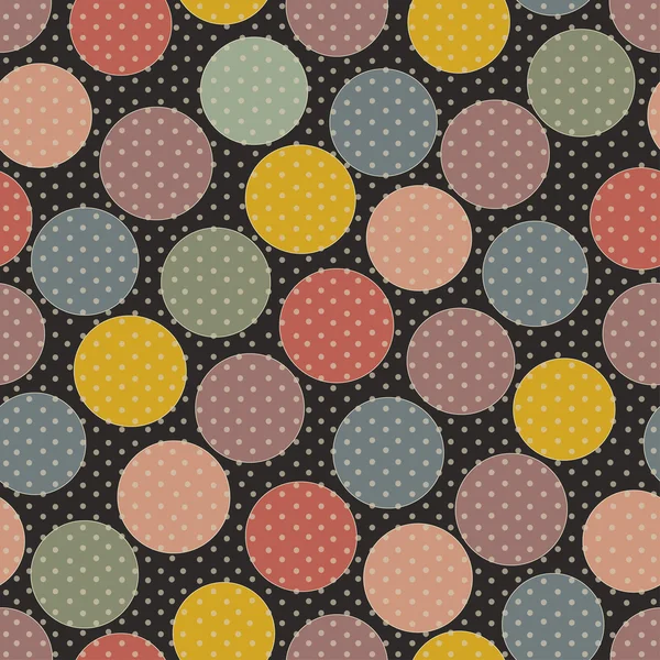 soyut kesintisiz renkli polka noktalı deseni