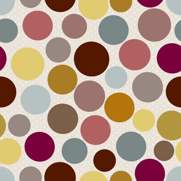 Abstract seamless polka dot pattern — Stock Vector