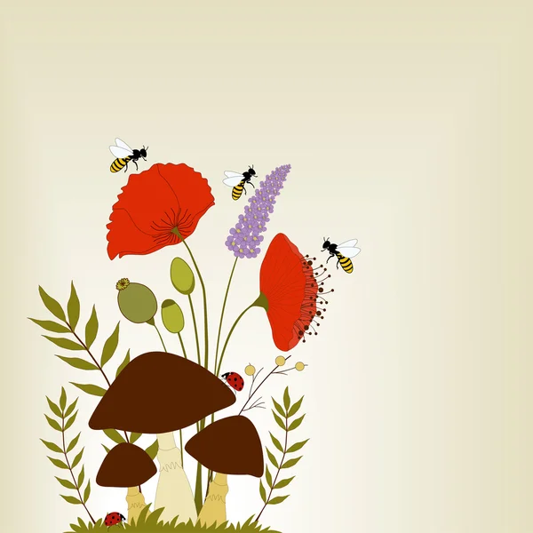 Bloemen achtergrond — Stockvector