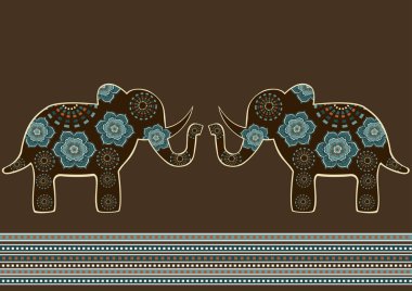 Fillerle doğuya özgü desen 