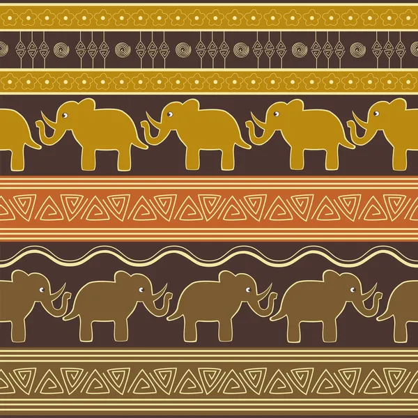 Filler ile etnik süs renkli desen — Stok Vektör
