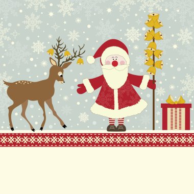 metin için yer ve Noel tebrik kartı