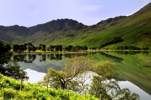 Reflections on Buttermere — Stock Photo, Image