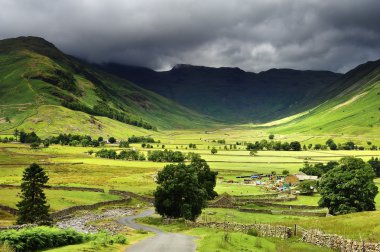 bowfell üzerinde düşük bulut
