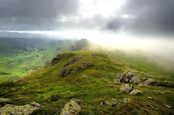 Low clouds and Sun — Stock Photo, Image