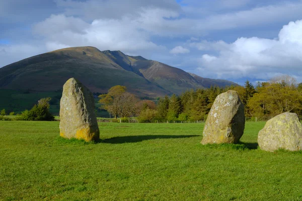 Castle Rigg Stone Circle, Keswick, Reino Unido — Fotografia de Stock