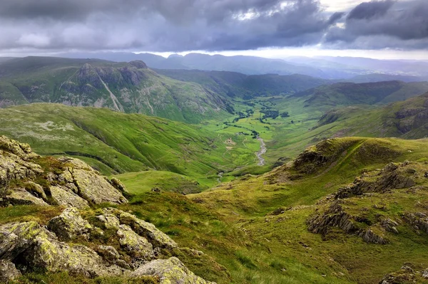 O vale de Langdale — Fotografia de Stock