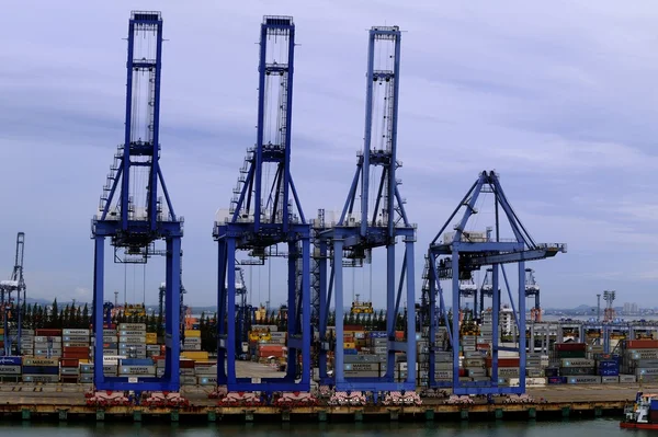 Gruas-torre — Fotografia de Stock