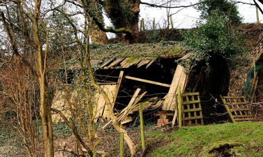 Harabelerde eski bir kulübe