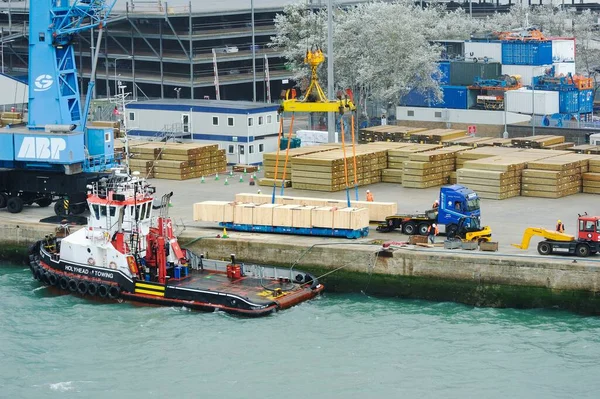 Southampton Ngiltere Eylül 2021 Tug Afon Las 2Jem8 Southampton Limanı — Stok fotoğraf