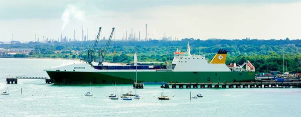 Southampton Ngiltere Ağustos 2021 Southampton Limanı Ndaki Eddystone Kargo Gemisi — Stok fotoğraf