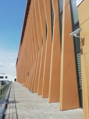 Innopolis, Rusya - 11 Haziran 2018: Kazan ilçesindeki It-Village 'da modern bina. Tataristan 'daki Innopolis şehri. Innopolis Üniversitesi 'nin modern binası.
