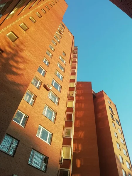 Yekaterinburg Rusland 2021 Moderne Flatgebouwen Rusland Onroerend Goed Achtergrond Het — Stockfoto