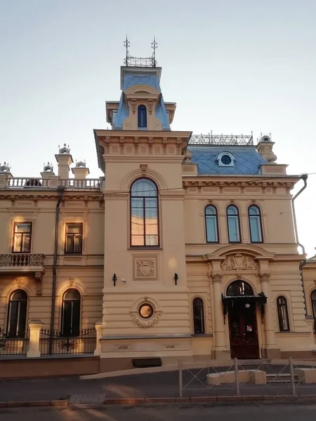 Ulice Kazan Pohled Město Letního Dne Budovy Architektura Města Kazan — Stock fotografie