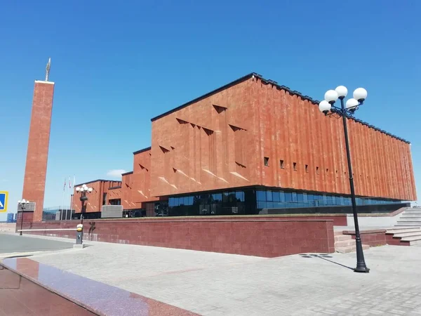 2021年7月12日 鞑靼斯坦喀山地方学习博物馆 Local Lore Museum 工业大楼外层 — 图库照片