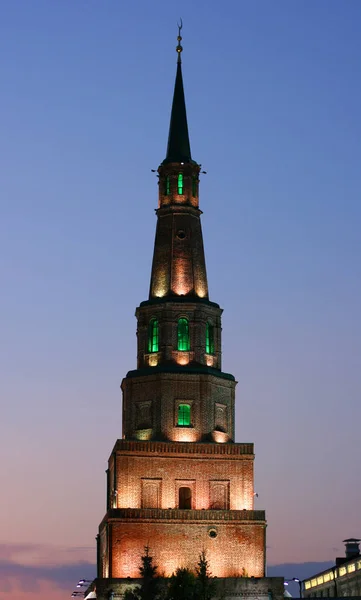 Torre Suyumbike Nel Cremlino Kazan Tatarstan Russia Questo Edificio Pendente — Foto Stock