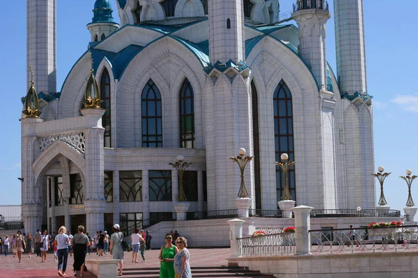 Kazan Russia June 2021 Beautiful View Kul Sharif Mosque Sunny — Stock Photo, Image