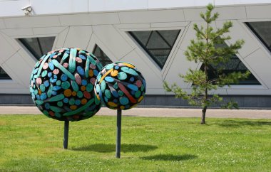 InnoPOLIS, KAZAN, RUSSIA - 19 Temmuz 2021: Kazan ilçesindeki Modern It-köy - Tataristan Cumhuriyeti 'ndeki Innopolis şehri. Spor kompleksi
