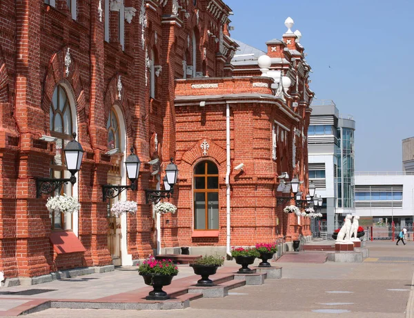 Kazan Passazhirskaya Uma Estação Ferroviária Capital Tataristão Kazan Rússia — Fotografia de Stock