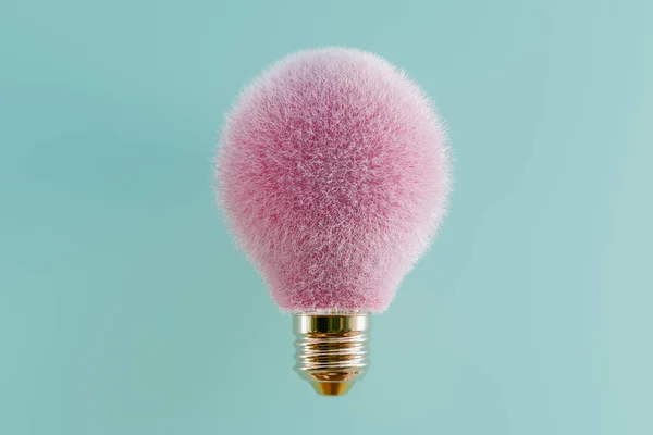 Hairy light bulb 3D rendering — Stock Photo, Image
