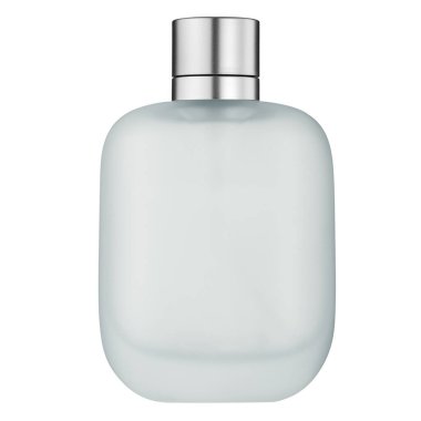 Şeffaf bir arkaplan üzerinde izole beyaz plastik şişe. 3d illüstrasyon