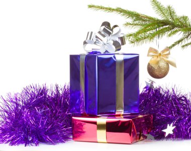 Noel hediyeleri varicolored kutular