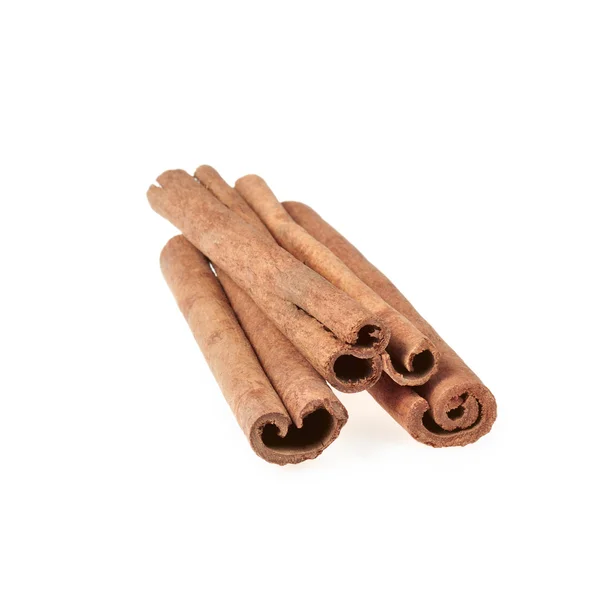 Some cinnamon sticks isolated on white — Stock Photo, Image