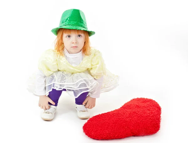 Young girl in costume of fairy — Stock Photo, Image