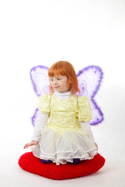 Beautiful girl in a fairy costume — Stock Photo, Image