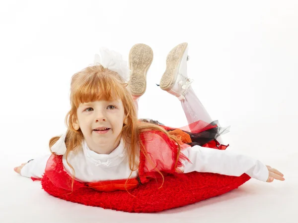 Young girl in costume of fairy — Stock Photo, Image