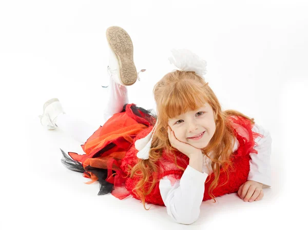 童话的服装的年轻女孩 — 图库照片